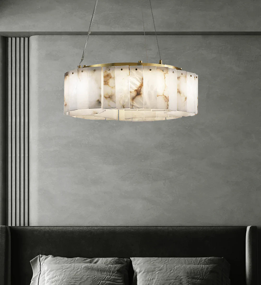Alabaster Willamette Chandelier-Nobipets