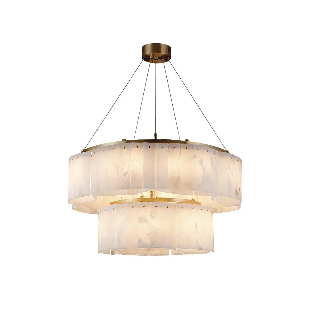 Alabaster Willamette Chandelier-Nobipets
