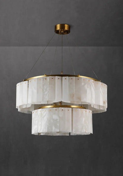 Alabaster Willamette Chandelier-Nobipets