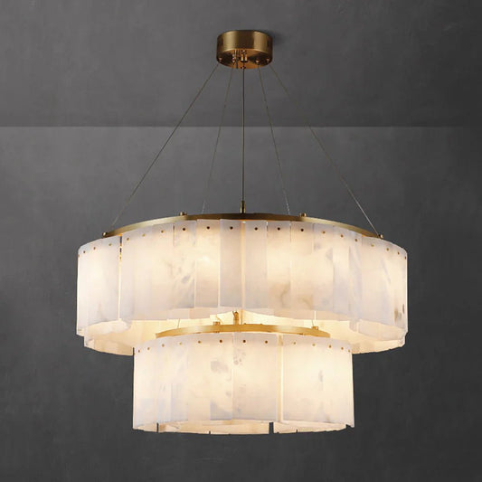Alabaster Willamette Chandelier-Nobipets