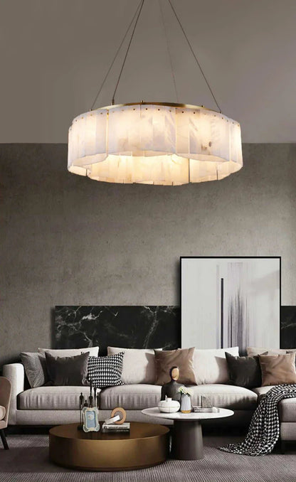 Alabaster Willamette Chandelier-Nobipets