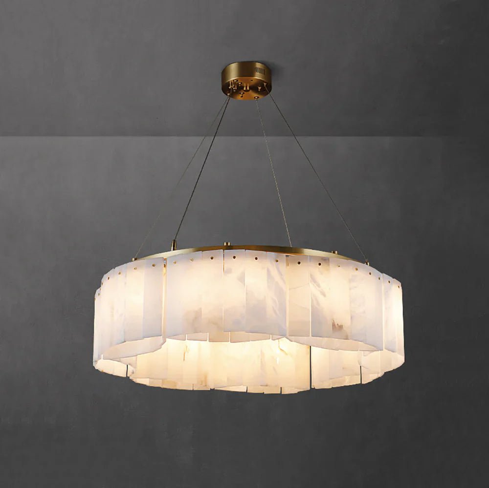 Alabaster Willamette Chandelier-Nobipets