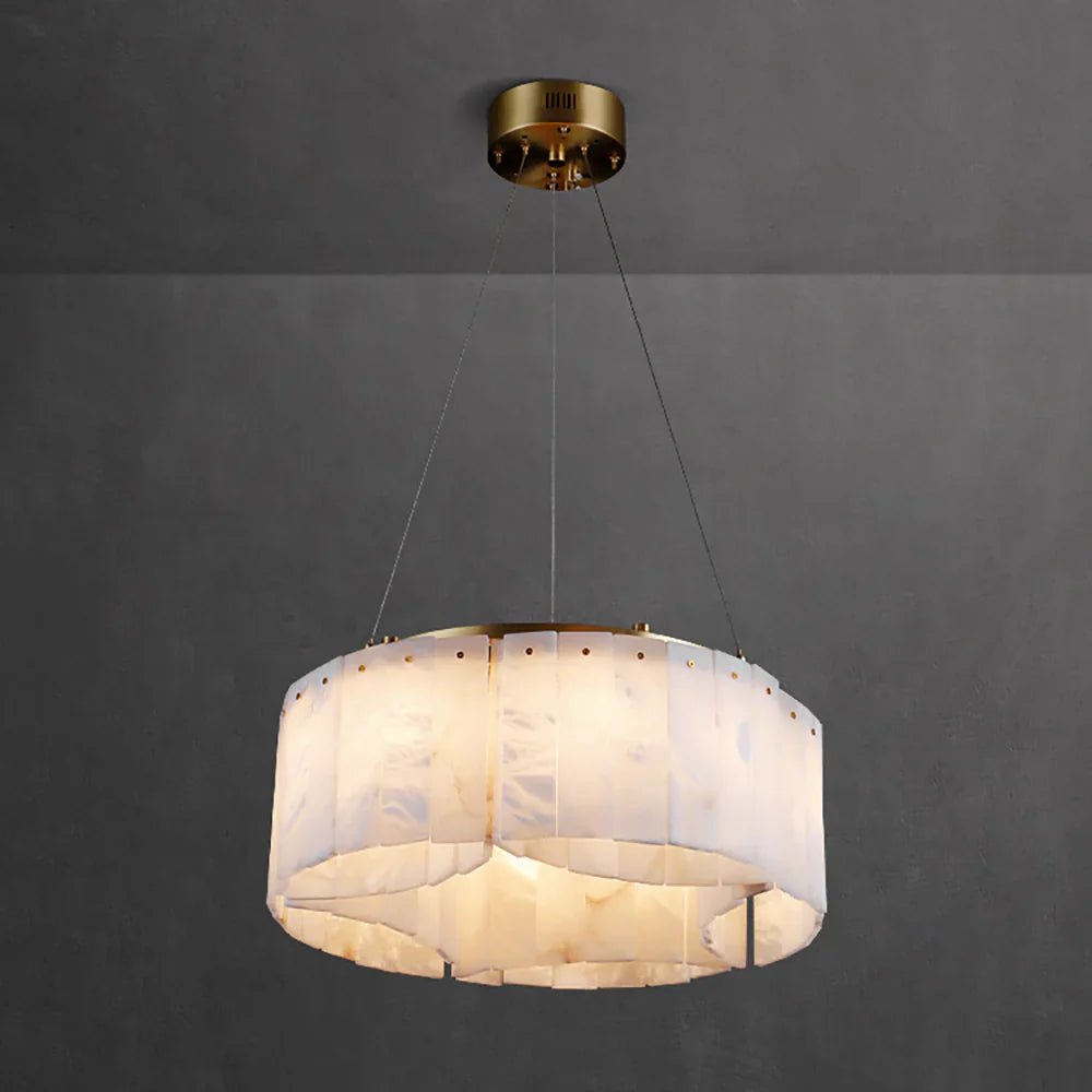 Alabaster Willamette Chandelier-Nobipets