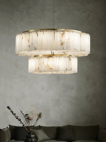 Alabaster Willamette Chandelier-Nobipets
