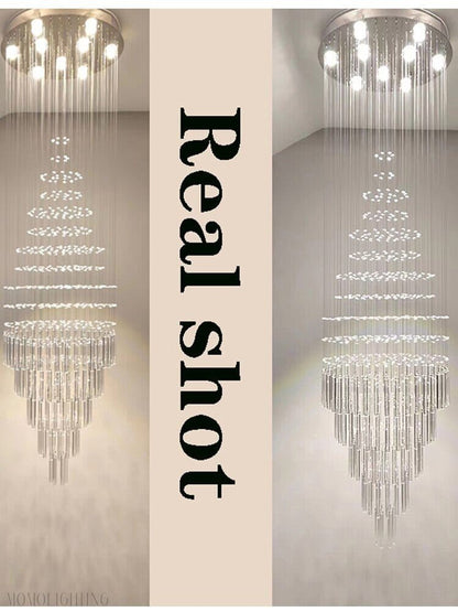 Albert Crystal Foyer & Staircase Chandelier 23" 31" 39" 47" D-Nobipets