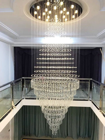 Albert Crystal Foyer & Staircase Chandelier 23" 31" 39" 47" D-Nobipets