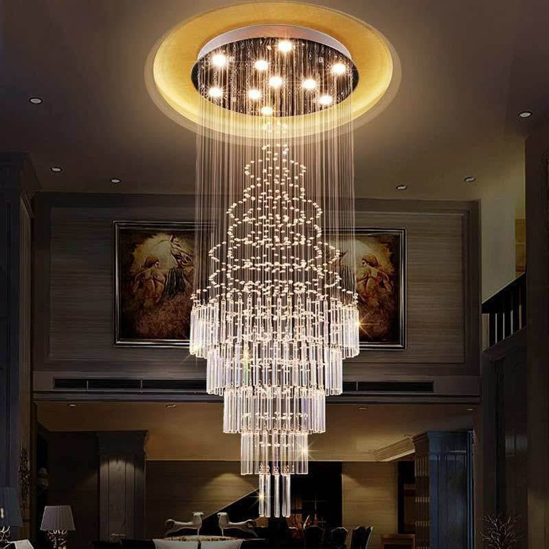 Albert Crystal Foyer & Staircase Chandelier 23" 31" 39" 47" D-Nobipets