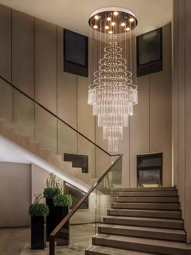 Albert Crystal Foyer & Staircase Chandelier 23" 31" 39" 47" D-Nobipets