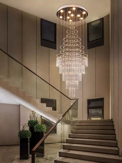 Albert Crystal Foyer & Staircase Chandelier 23" 31" 39" 47" D-Nobipets