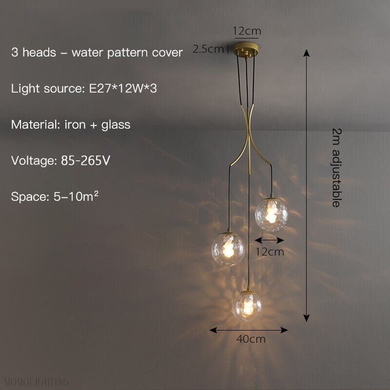 Alliyana Foyer & Staircase Chandelier 15" 16" 22"-Nobipets