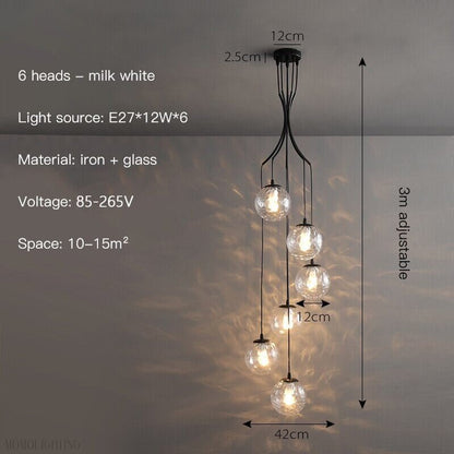 Alliyana Foyer & Staircase Chandelier 15" 16" 22"-Nobipets