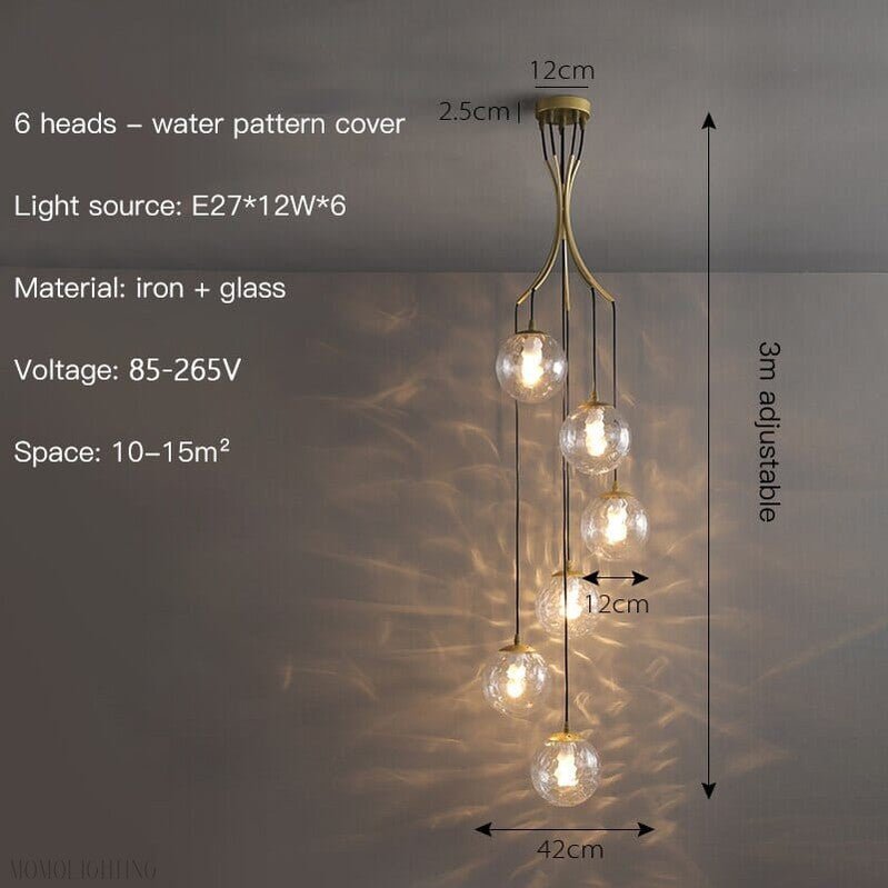 Alliyana Foyer & Staircase Chandelier 15" 16" 22"-Nobipets