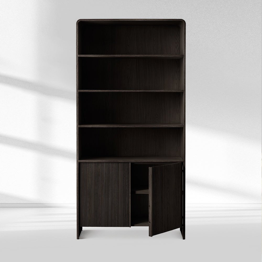 Alova Wood Open Sideboard Hutch 45"W