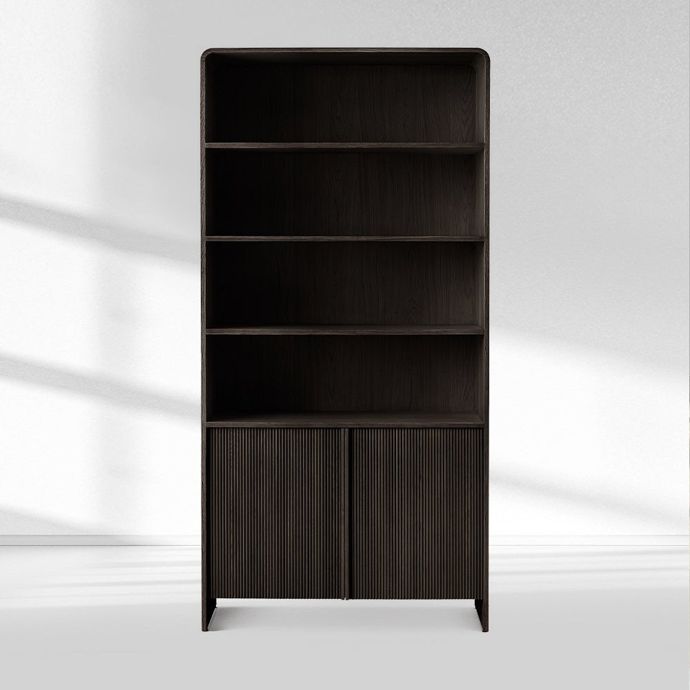 Alova Wood Open Sideboard Hutch 45"W