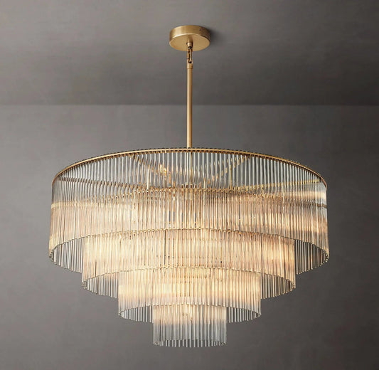 Amadeo K9 Glass Round Chandelier 40"