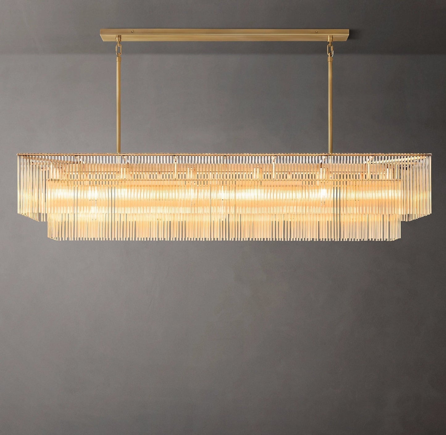 Amadeo Rectangular Chandelier 72''D-Nobipets