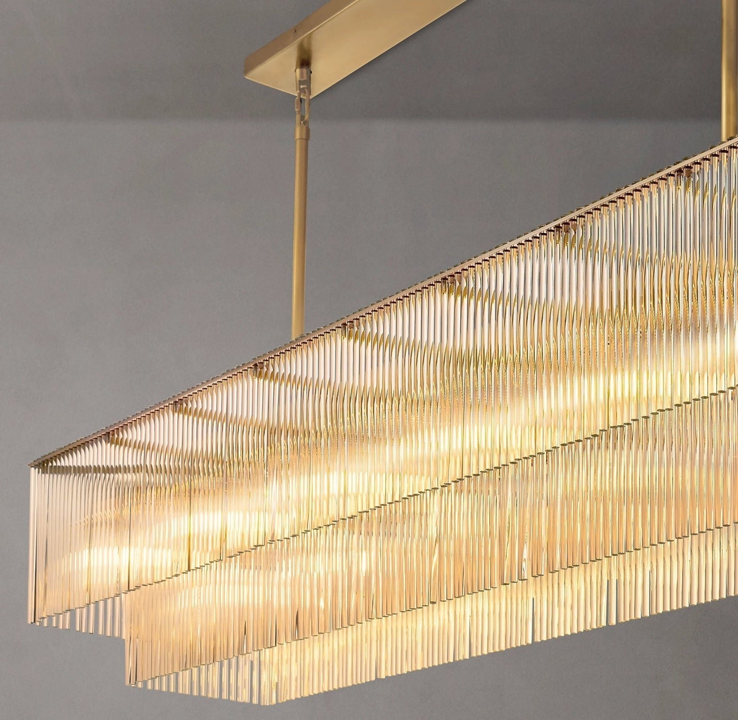 Amadeo Rectangular Chandelier 72''D-Nobipets