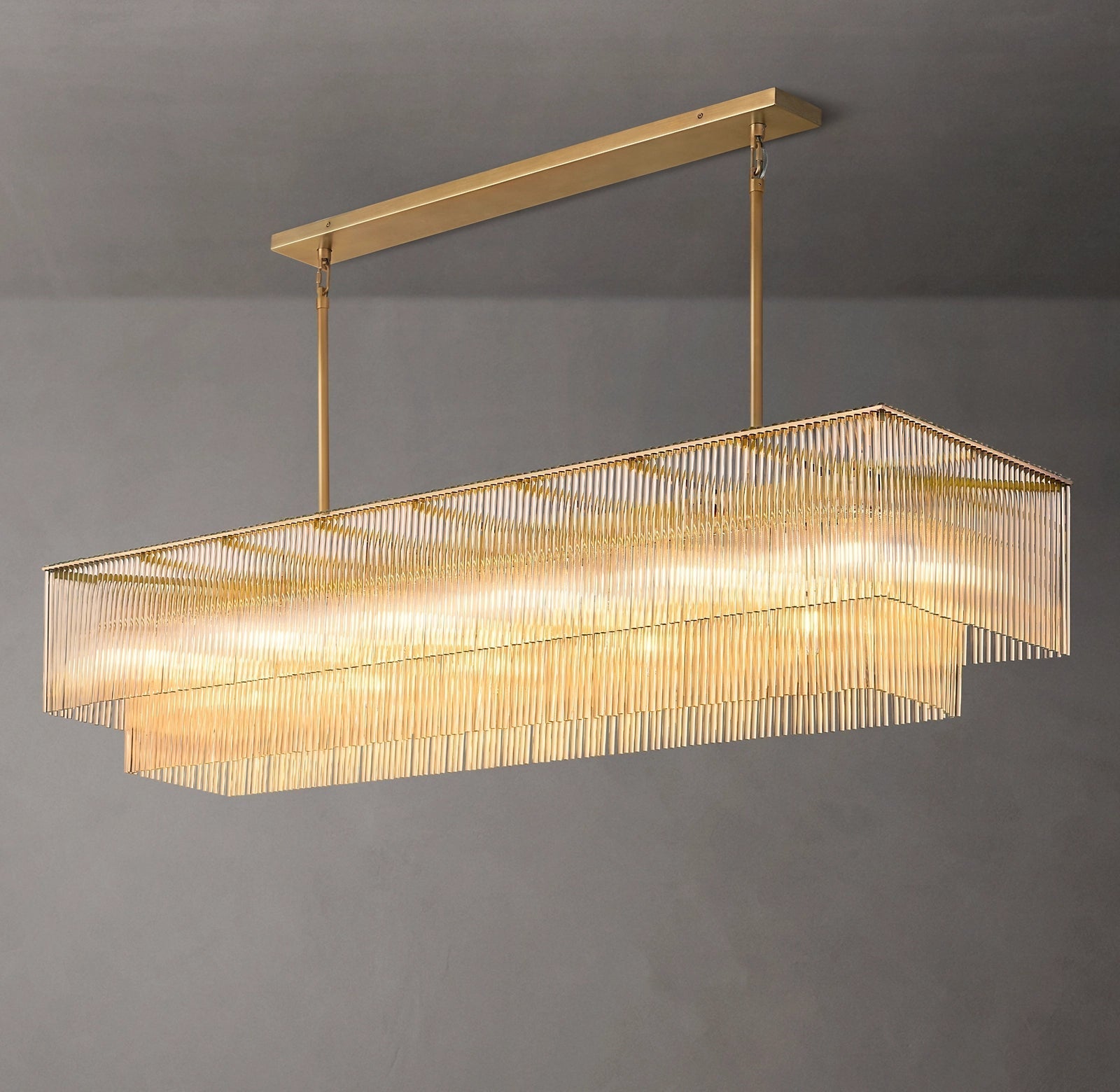 Amadeo Rectangular Chandelier 72''D-Nobipets
