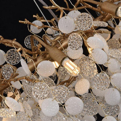 American Creative Brass Branch Chandelier-Nobipets