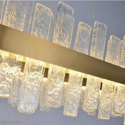 Andrea Rectangular Crystal Chandelier-Nobipets