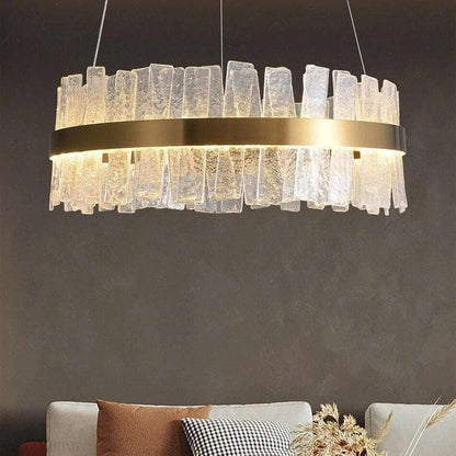 Andrea Round Crystal Chandelier-Nobipets