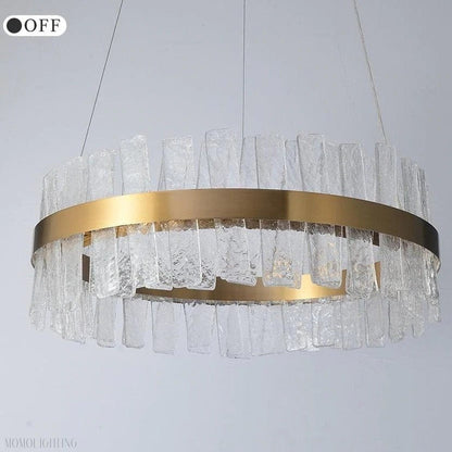 Andrea Round Crystal Chandelier-Nobipets