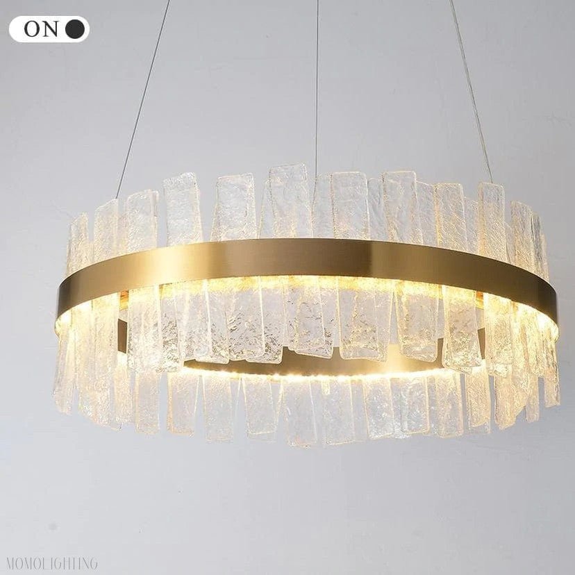 Andrea Round Crystal Chandelier-Nobipets