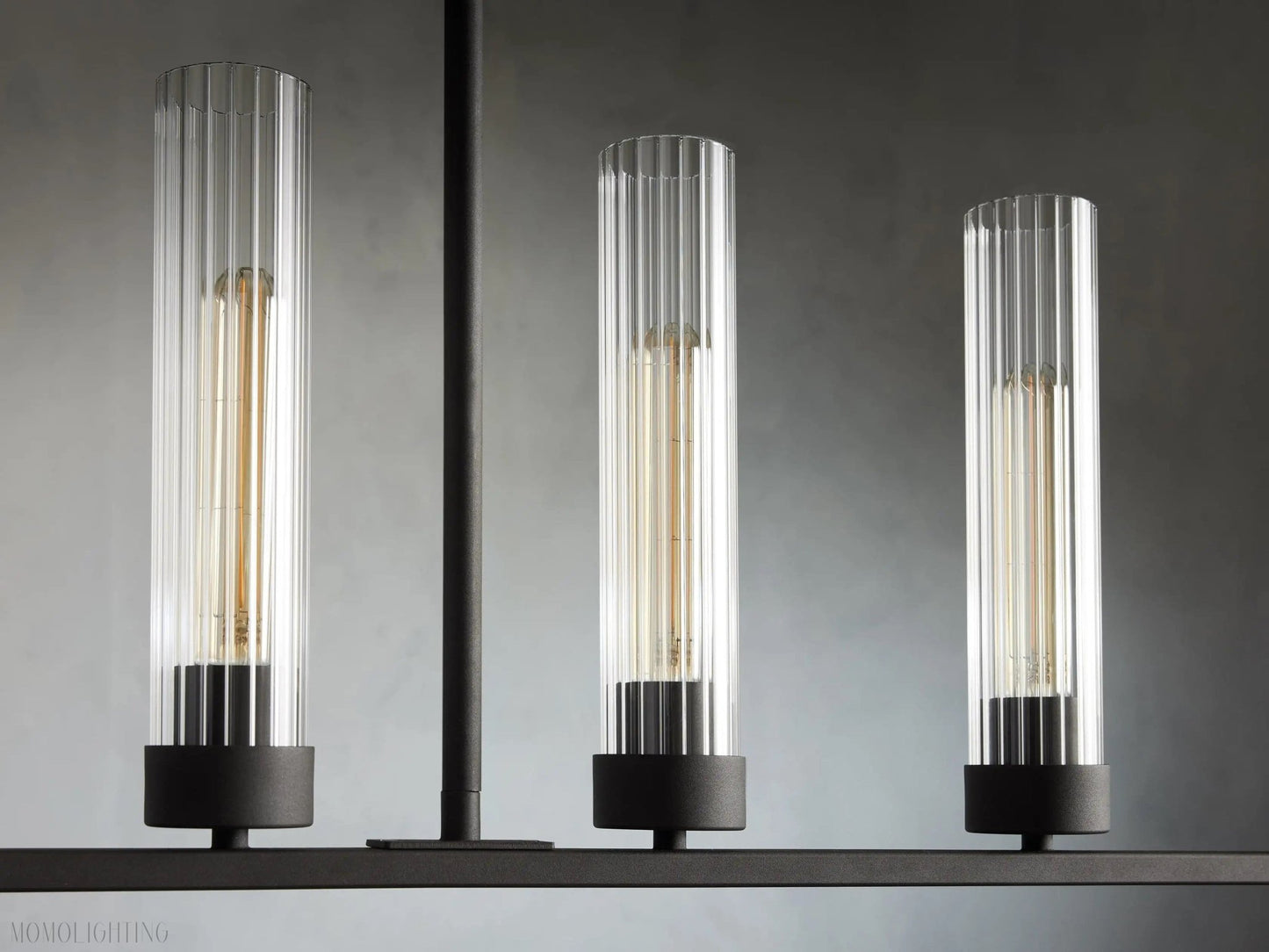 Andreas Glass Linear Chandelier Lighting-Nobipets