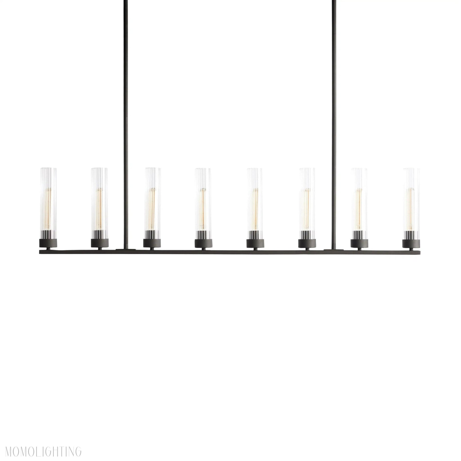 Andreas Glass Linear Chandelier Lighting-Nobipets