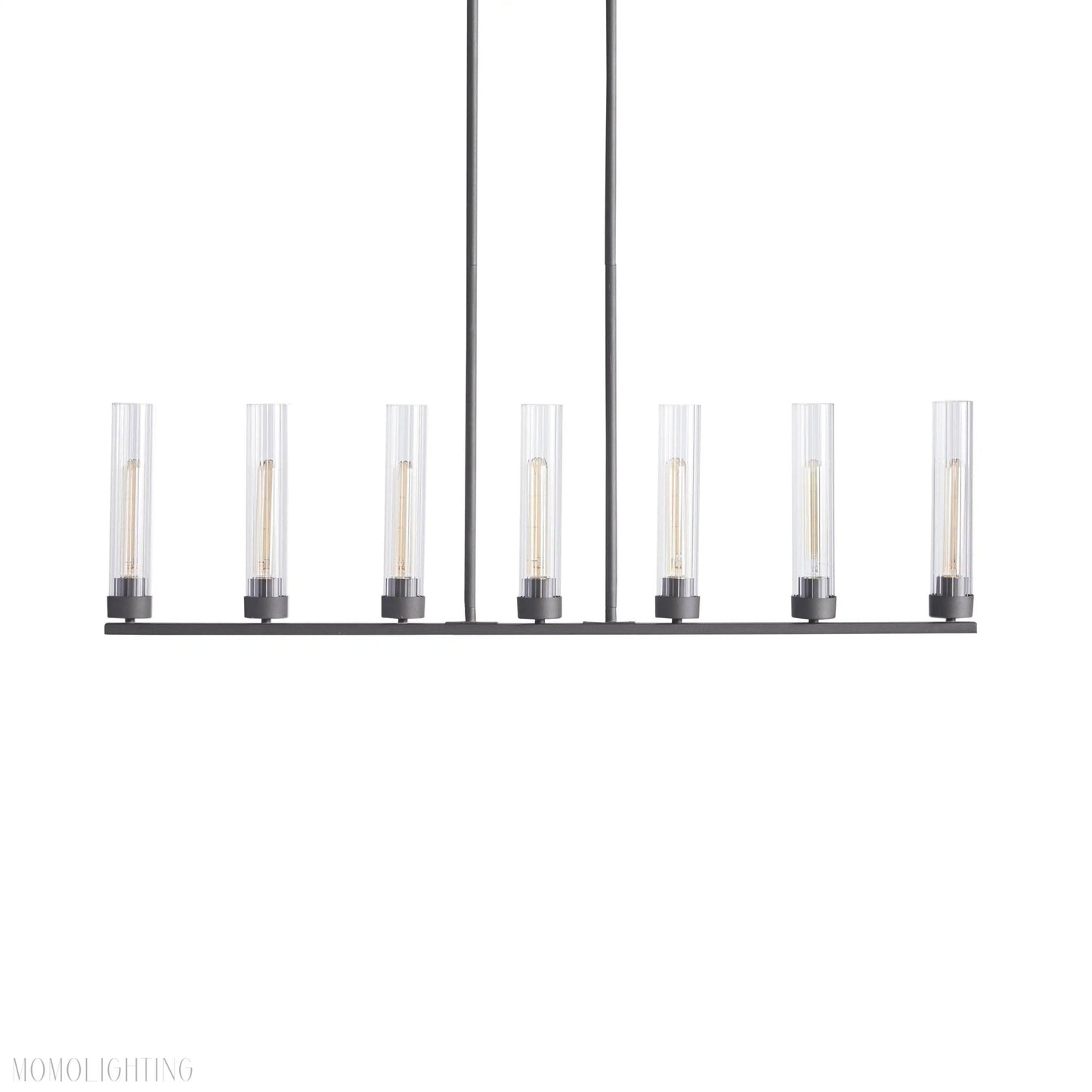 Andreas Glass Linear Chandelier Lighting-Nobipets