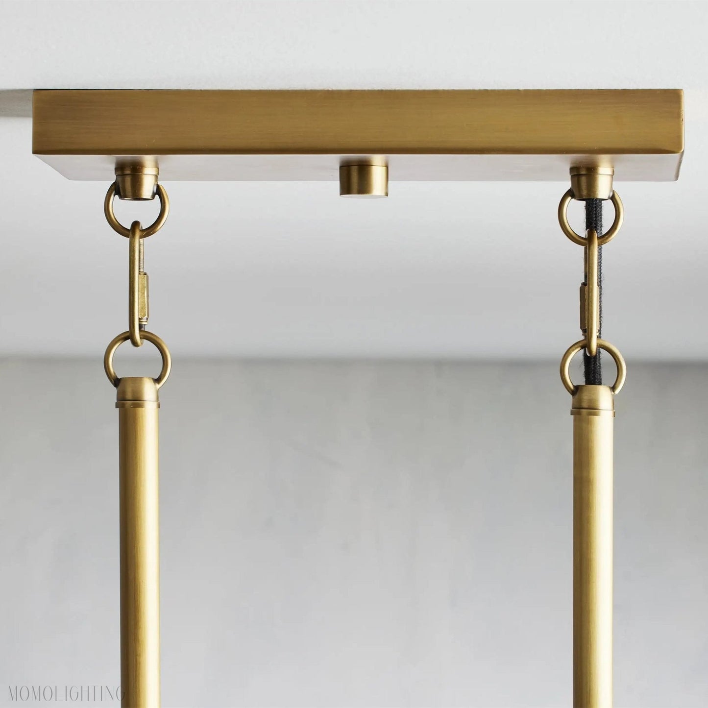 Andreas Glass Linear Chandelier Lighting-Nobipets