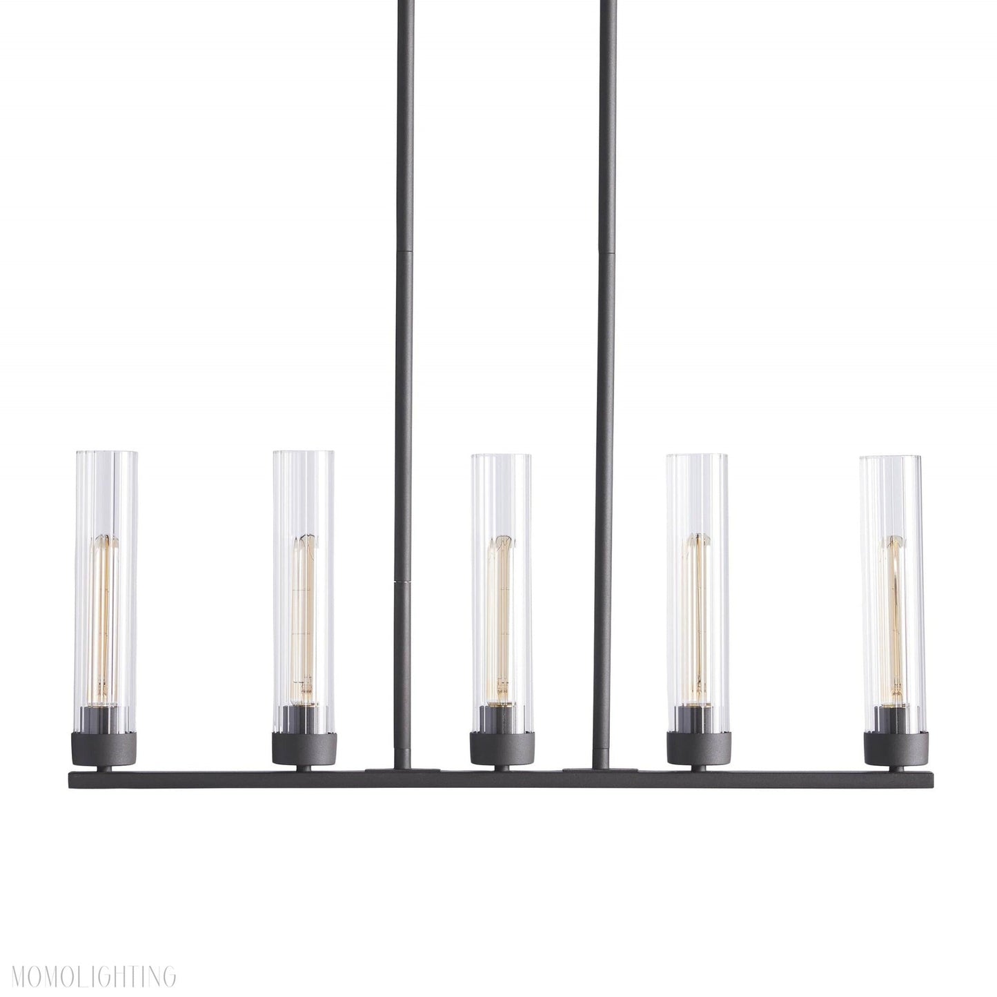 Andreas Glass Linear Chandelier Lighting-Nobipets