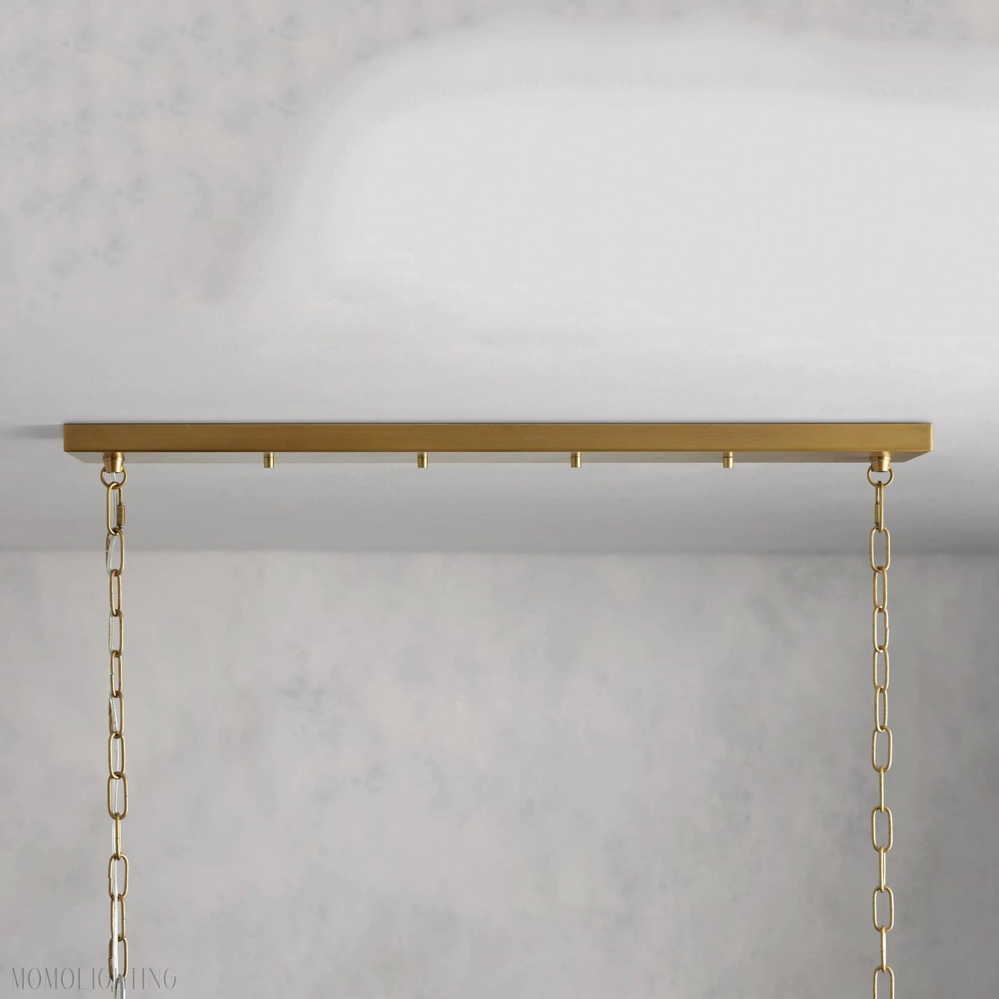 Andreas Glass Linear Chandelier Lighting-Nobipets