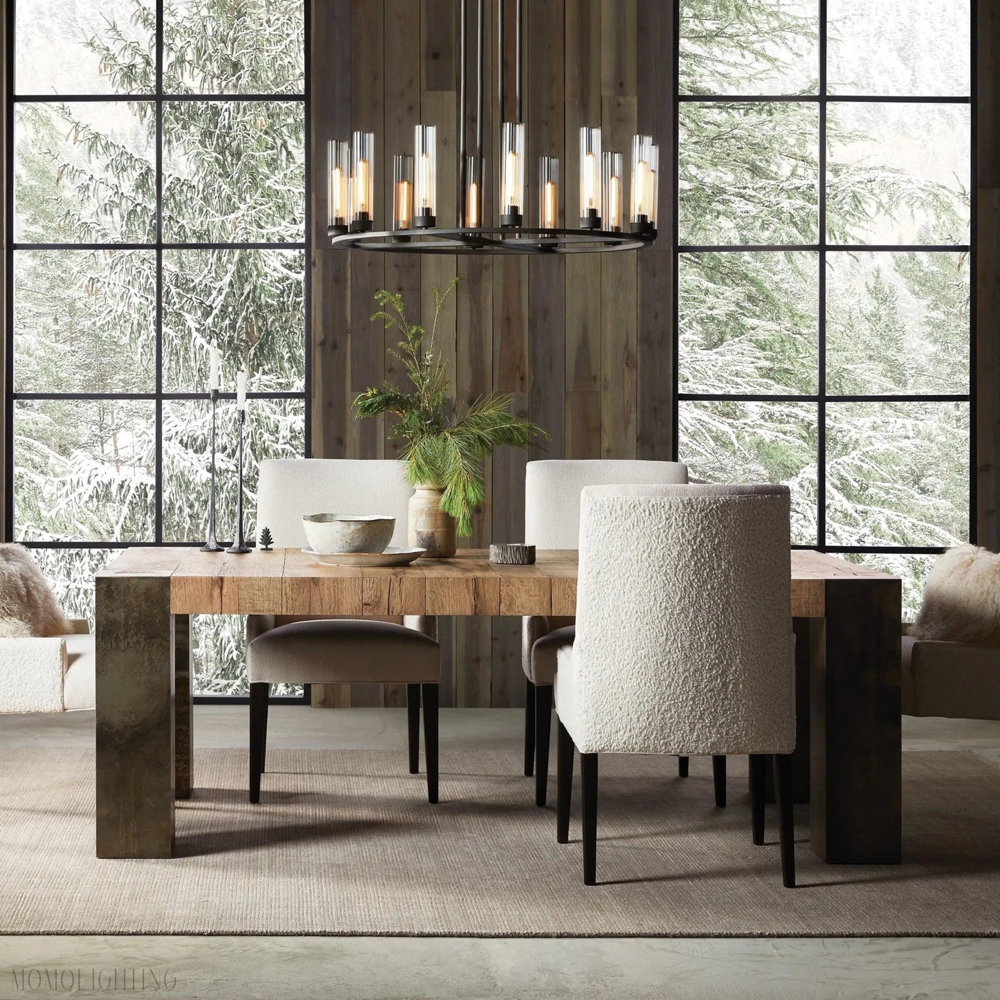 Andreas Round Chandelier Pendant Lighting-Nobipets