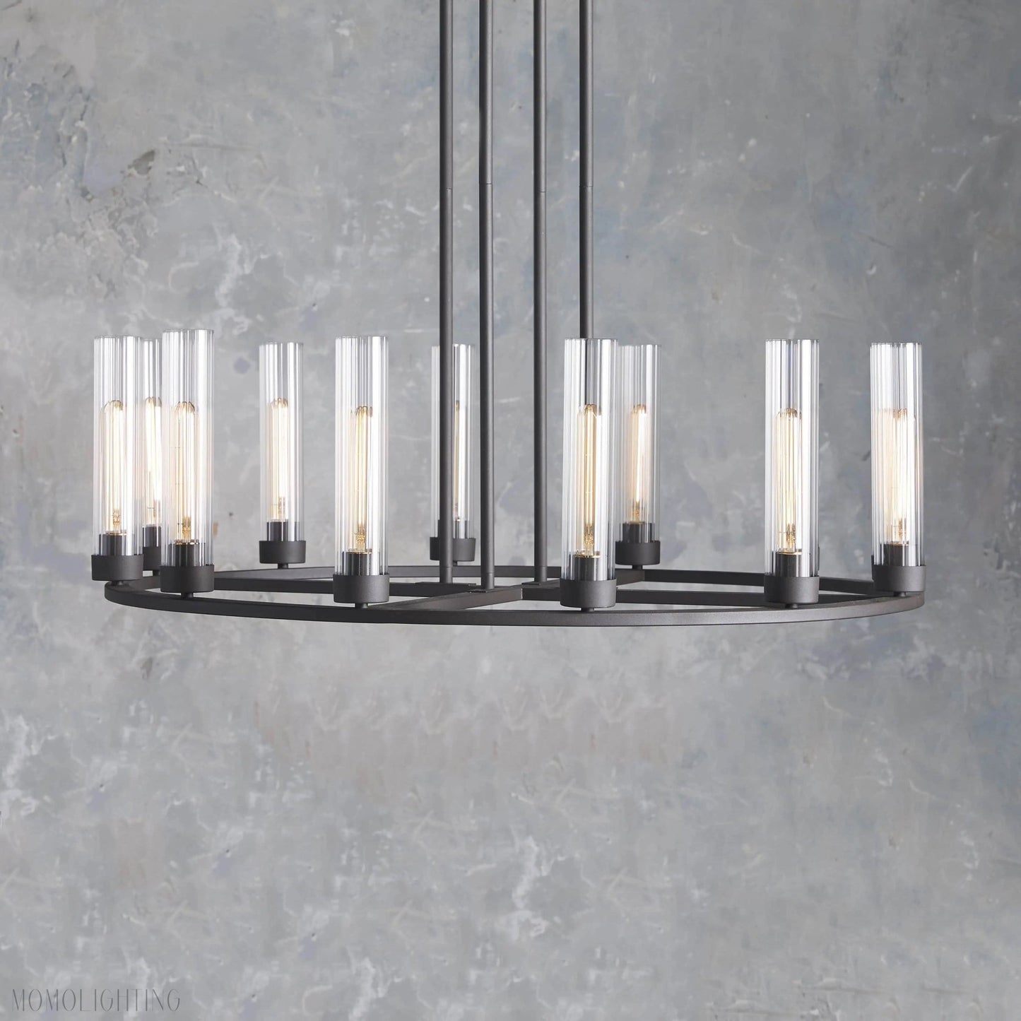 Andreas Round Glass Chandelier 30"W 40"W-Nobipets
