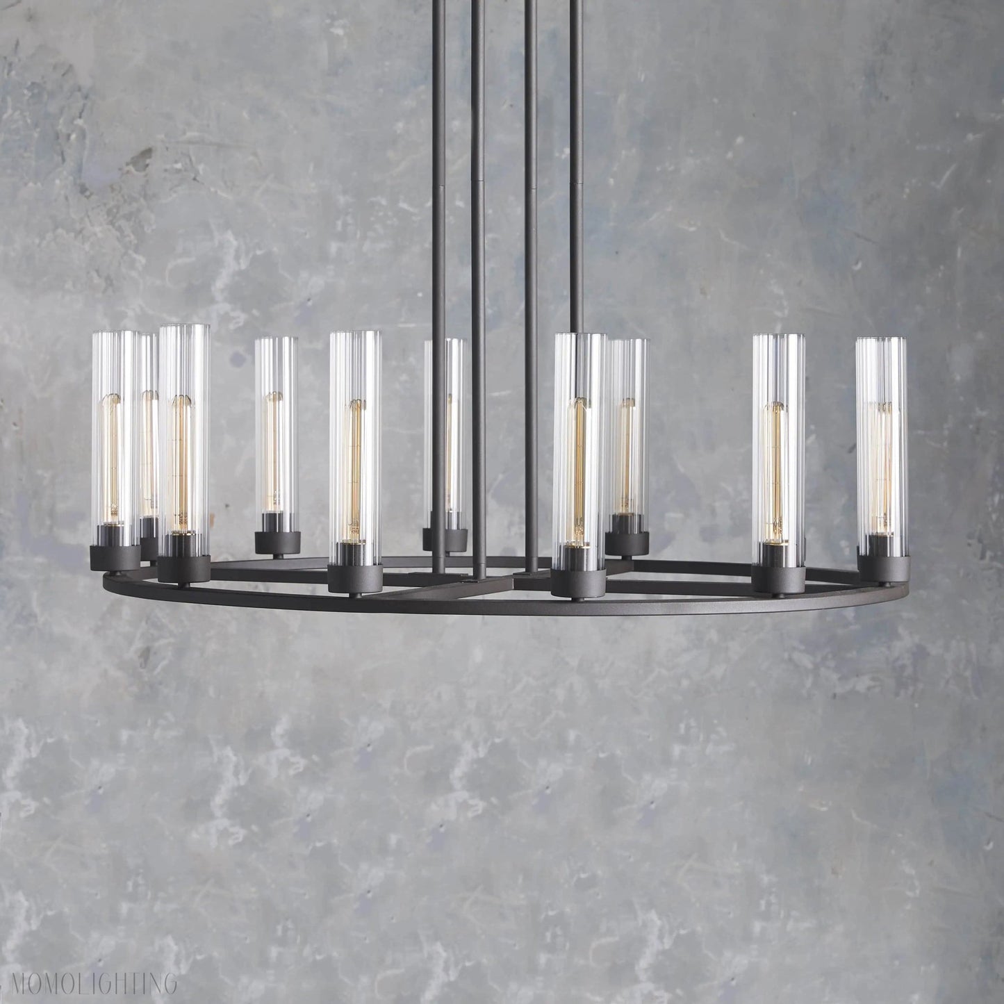 Andreas Round Glass Chandelier 30"W 40"W-Nobipets