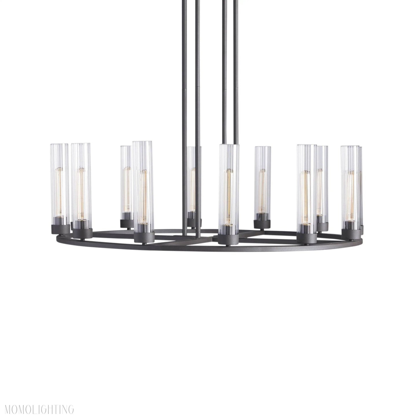Andreas Round Glass Chandelier 30"W 40"W-Nobipets