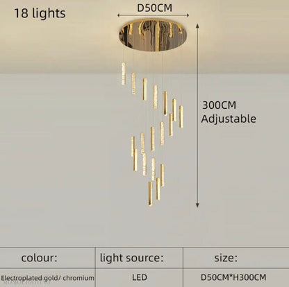 Angelica Foyer & Staircase Chandelier 19" 23" D-Nobipets