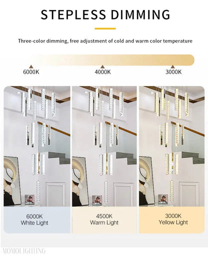 Angelica Foyer & Staircase Chandelier 19" 23" D-Nobipets