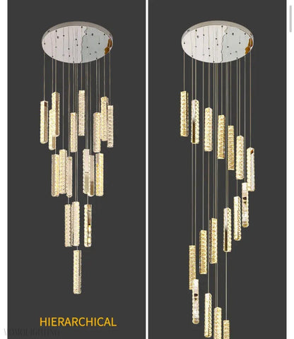 Angelica Foyer & Staircase Chandelier 19" 23" D-Nobipets