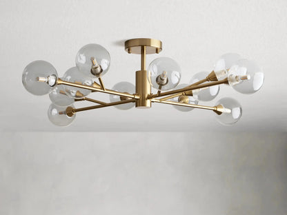 Apollo Modern Glass Ball Flushmount 20''36''47''
