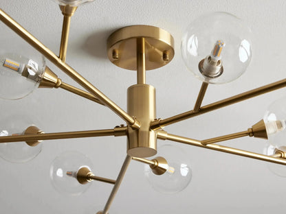 Apollo Modern Glass Ball Flushmount 20''36''47''
