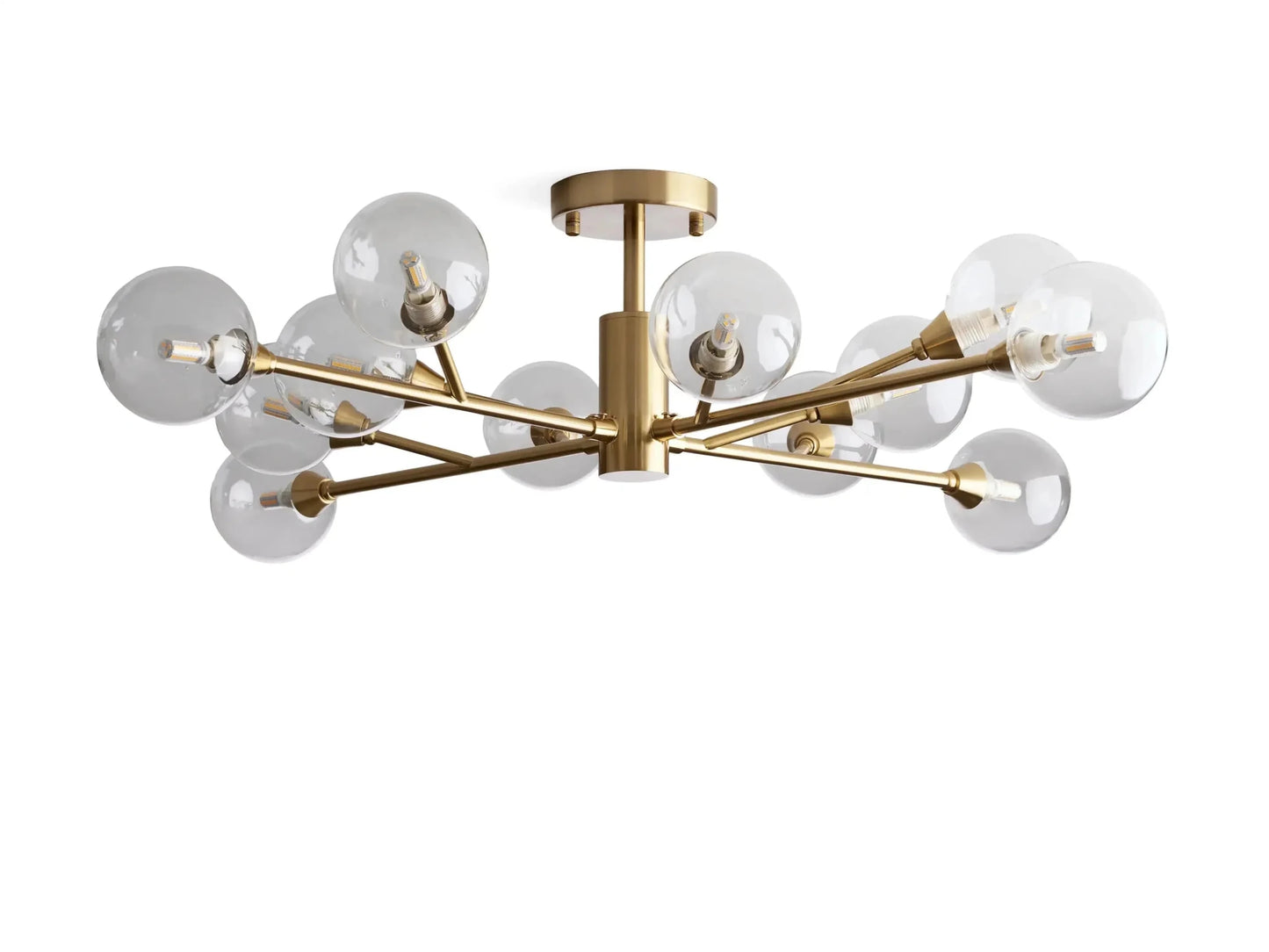 Apollo Modern Glass Ball Flushmount 20''36''47''