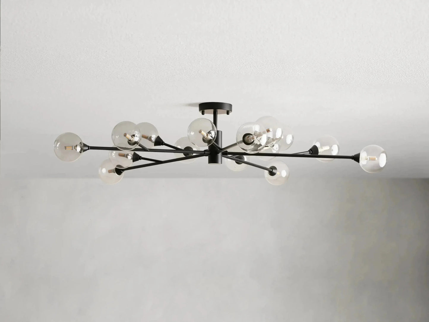 Apollo Modern Glass Ball Flushmount 20''36''47''