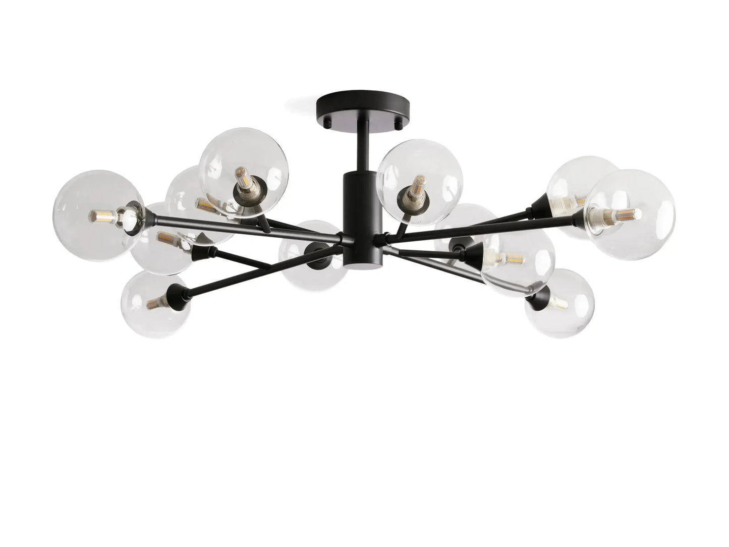 Apollo Modern Glass Ball Flushmount 20''36''47''