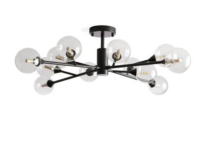 Apollo Modern Glass Ball Flushmount 20''36''47''