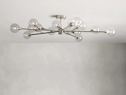Apollo Modern Glass Ball Flushmount 20''36''47''