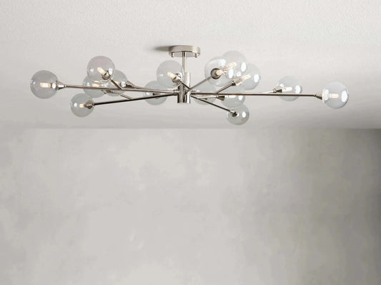 Apollo Modern Glass Ball Flushmount 20''36''47''