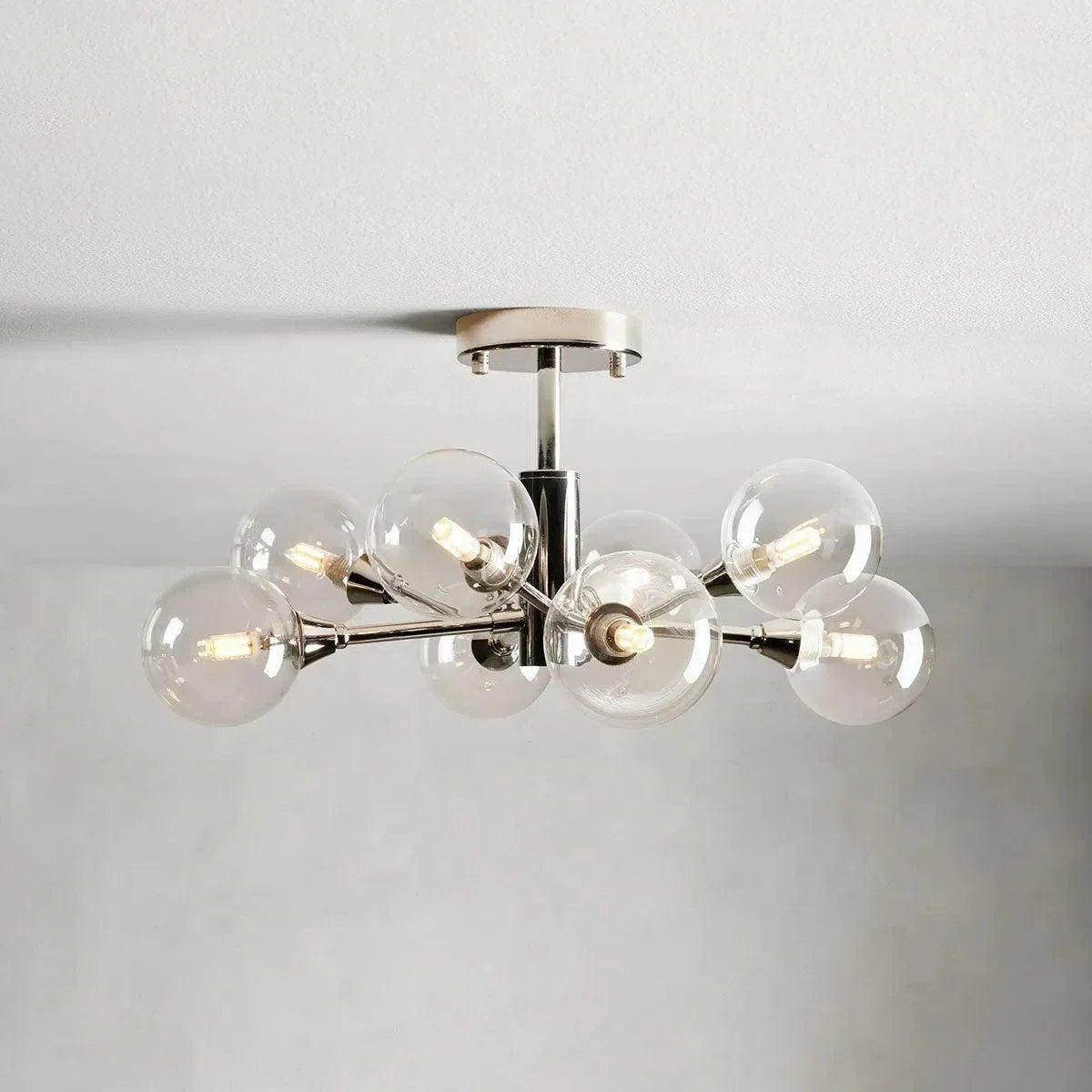 Apollo Modern Glass Ball Flushmount 20''36''47''