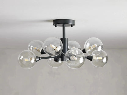 Apollo Modern Glass Ball Flushmount 20''36''47''